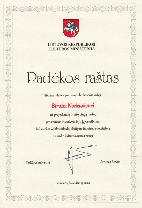 biruteinorkuvieneipadeka2016
